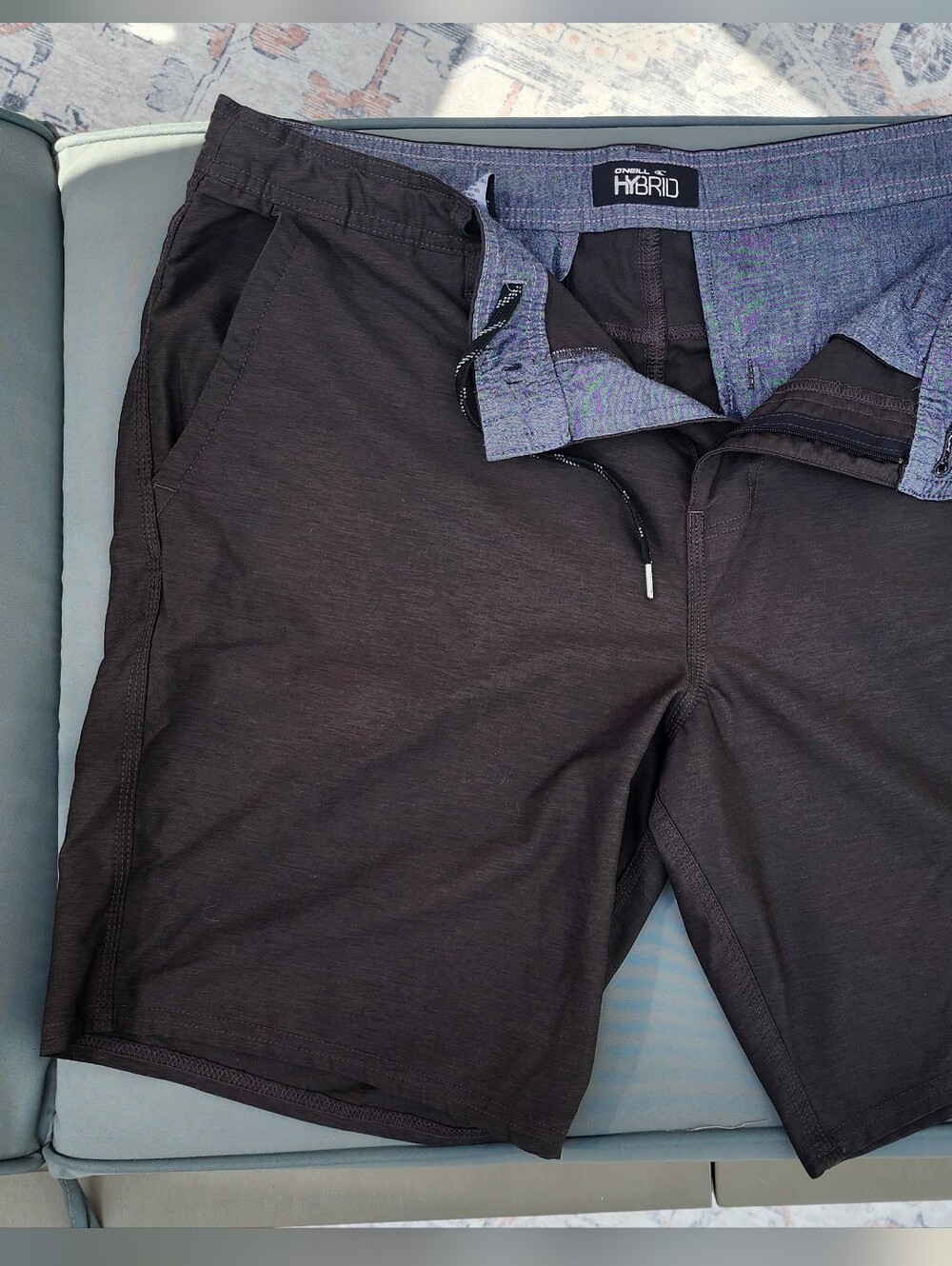 Oneill Hybrid Shorts Men's Black Stretch Size 36